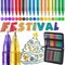 36 Pack Metallic Glitter Gel Pens Set, 18 Colors Sparkle Gel Pens with 18 Glitter Pen Refills in Canvas Bag for Adult Coloring Book Drawing Crafts Scrapbooks Journaling